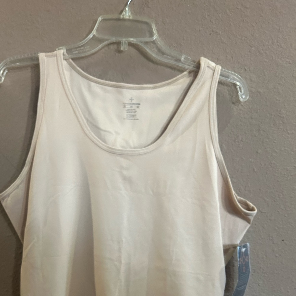 Tommie Copper beige tank top.